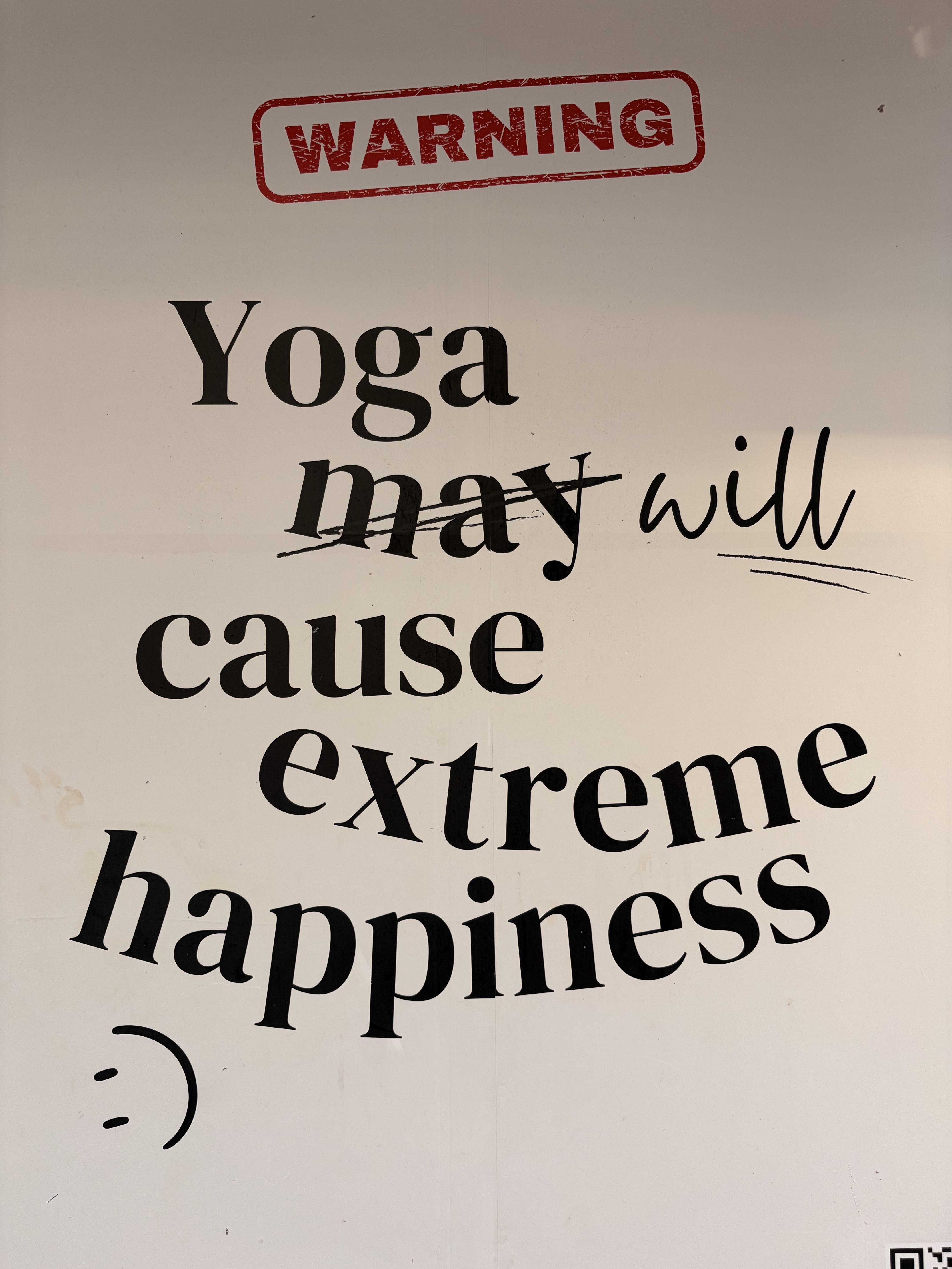Yoga will cause extreme happiness:)
